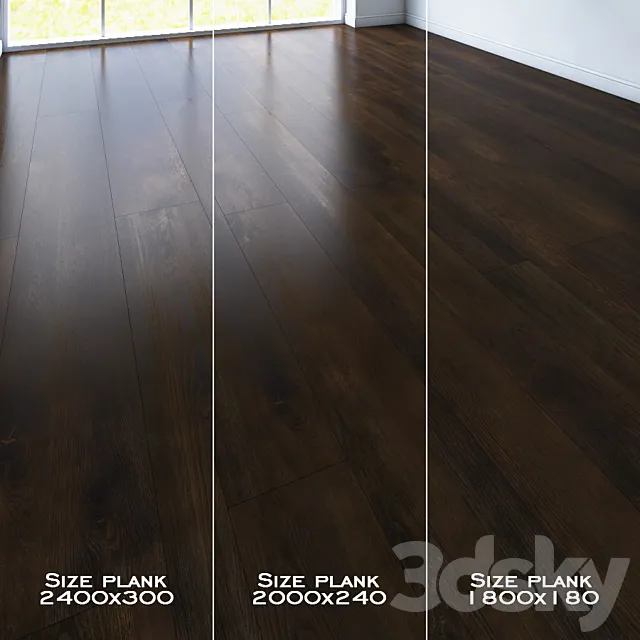 Parquet Line. 3 types. 3 colors 3DModel