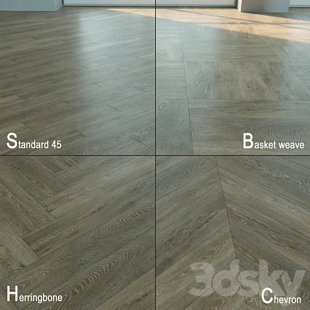 Parquet. Natural wood. 147 3D Model