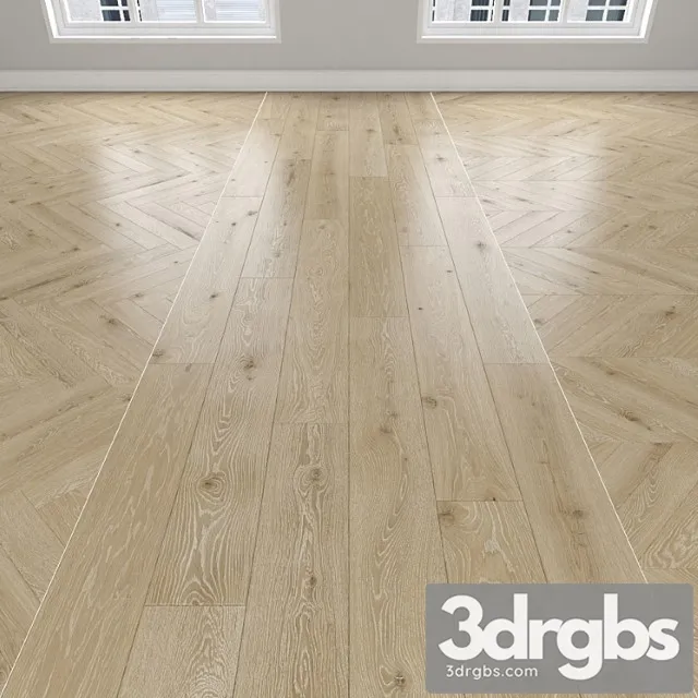 Parquet Oak 3 Types Herringbone Linear Chevron 205 3D Model Free