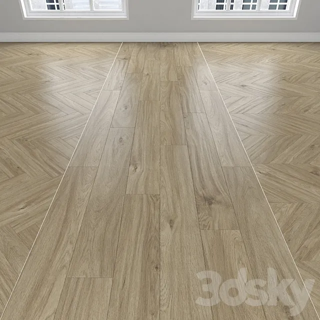 Parquet Oak 3 types: herringbone linear chevron. Free Download