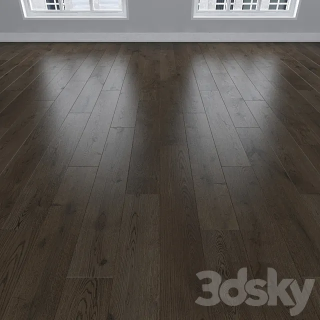 Parquet Oak. 3 types: herringbone. linear. chevron. 3DModel