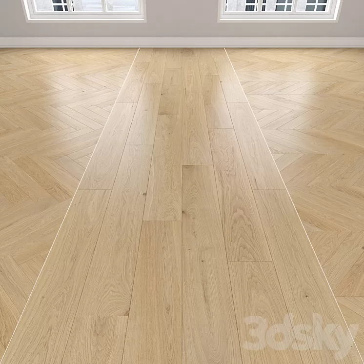 Parquet Oak 3D Model Free