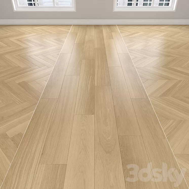 Parquet Oak 3D Model Free