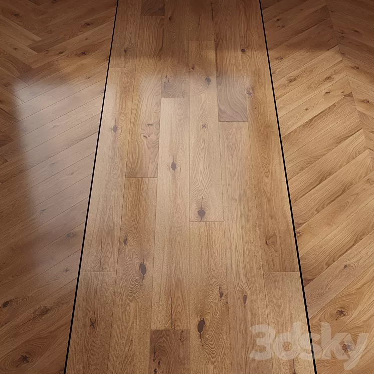 Parquet Oak BERGEN 3D Model Free