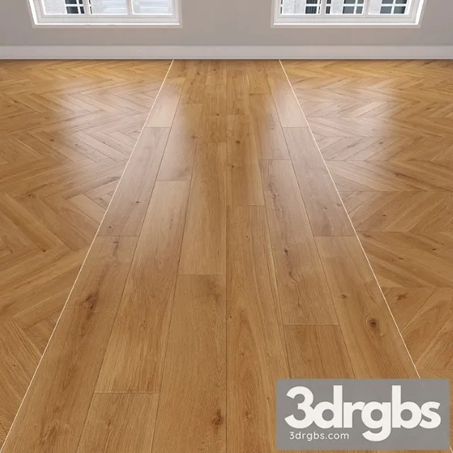 Parquet Oak Caramel 3 Types Herringbone Linear Chevron 7 3D Model Free