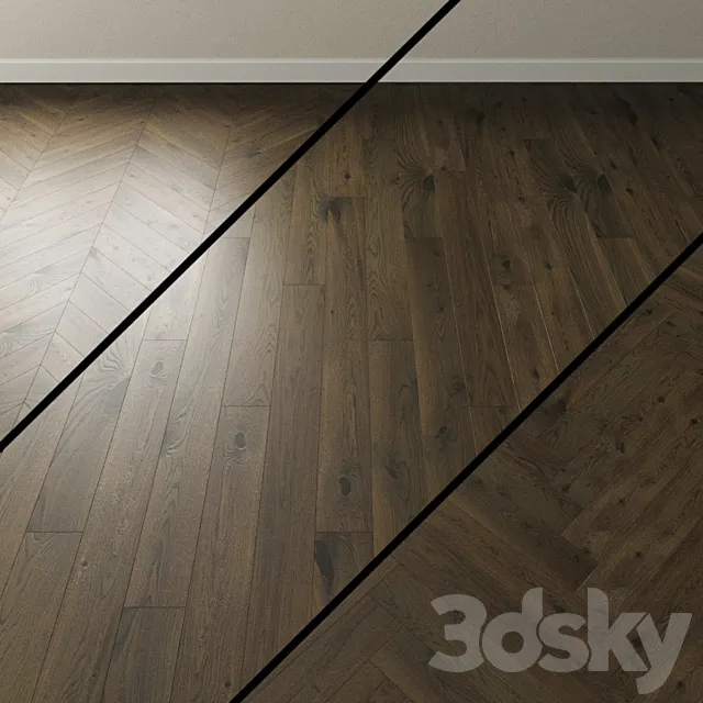 Parquet oak Coswick. Inspire SCANDINAVIAN dark 3D Model