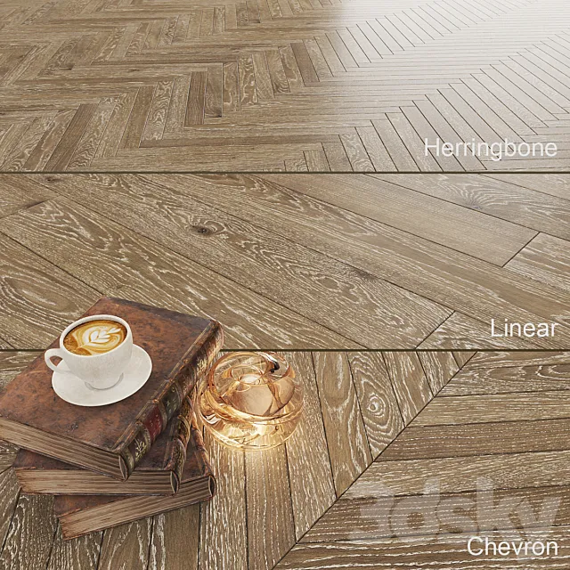 Parquet Oak Panforte Grande 3D Model