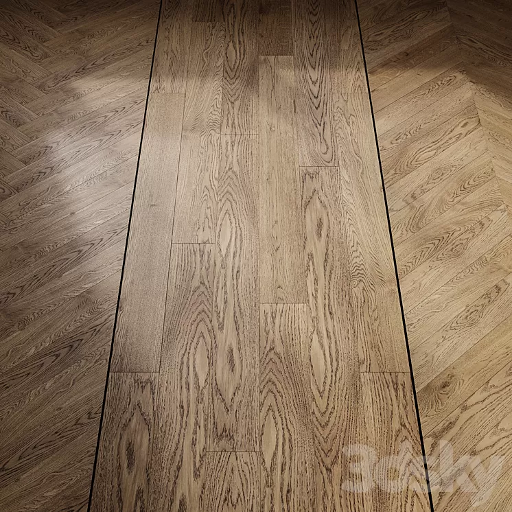 Parquet oak shabo 3D Model Free