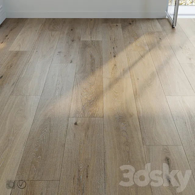 Parquet set 12 _ Natural Oak 3D Model