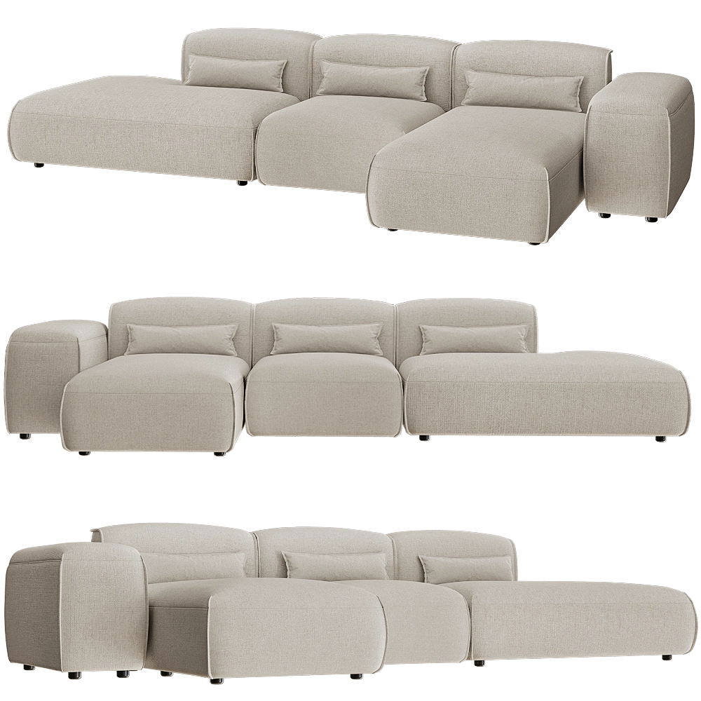 Partisan - Sofa Lapsi 3D Model