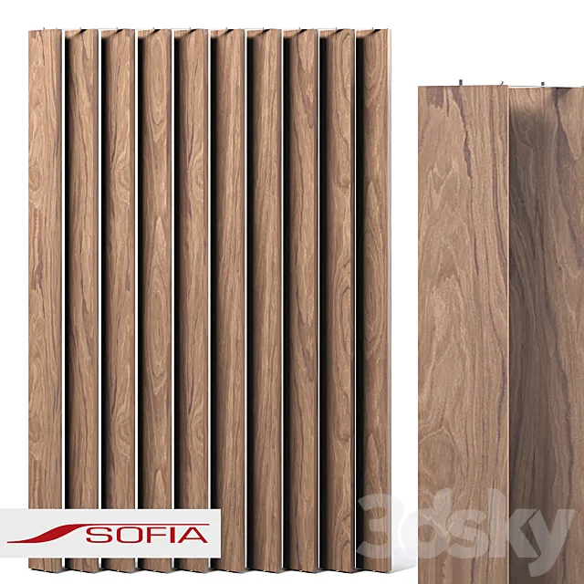 Partition Sofia Wood Partitions 3D Model