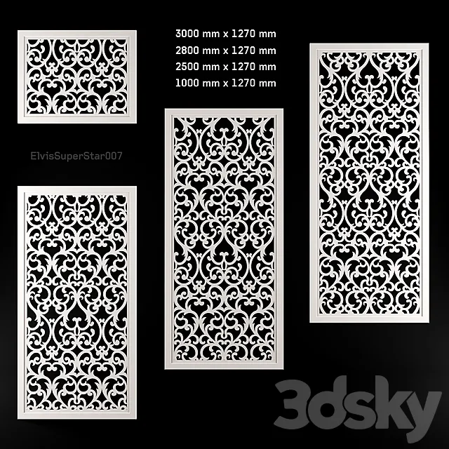 Partition vintage _ Vintage partition 3DModel