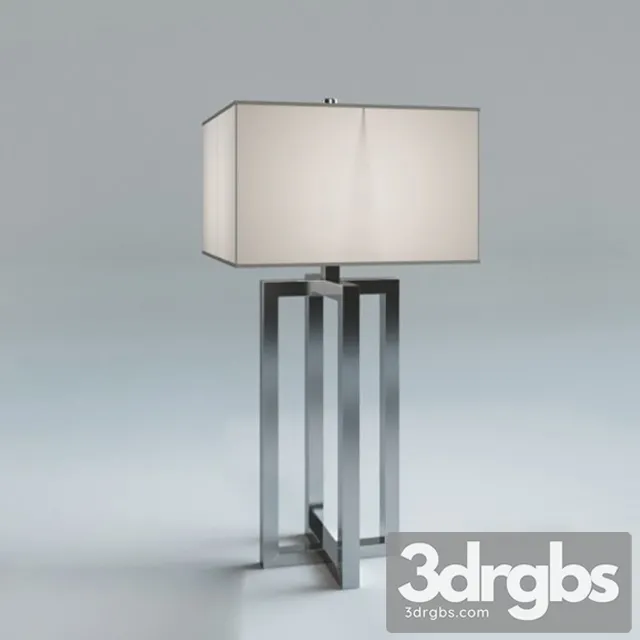 Pascal Silver Table Lamp 3D Model Free