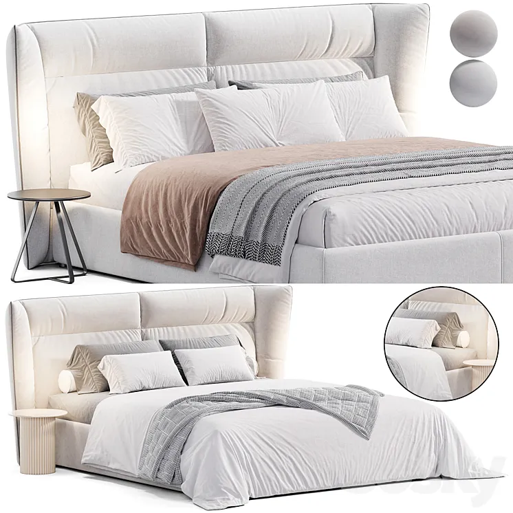 Pasodoble bed by Lecomfort 3D Model Free