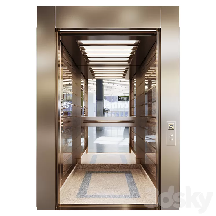Passenger lift-4 3D Model Free Download