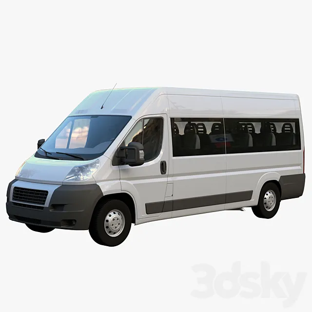 Passenger minibus L4H3 3D Model