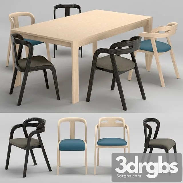 Passioni genea chair prince table 2 3D Model Free