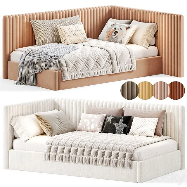 Pat copil Empire Kids Bed By Canapelux 3D Model