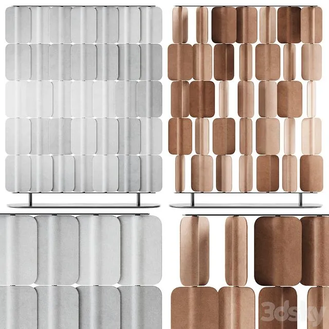 Patch PA 1215 Self Standing Acoustic Divider by True Design 3D Model