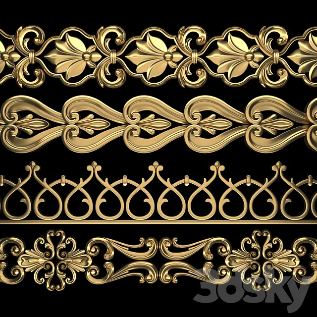 Path Ornament Pack 14 3D Model