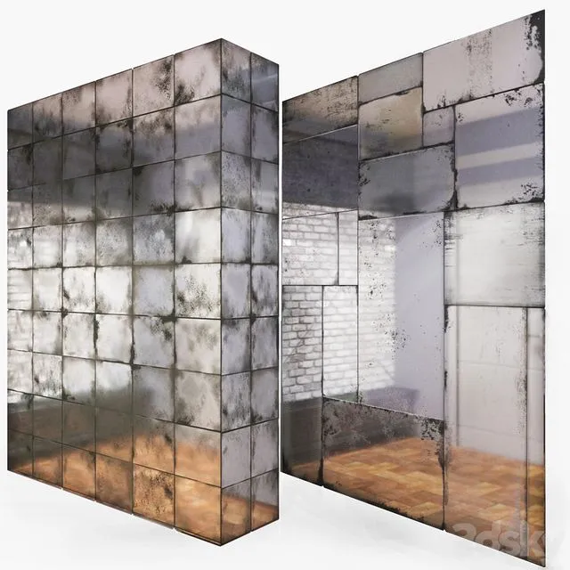 Patinated mirror 3D Model