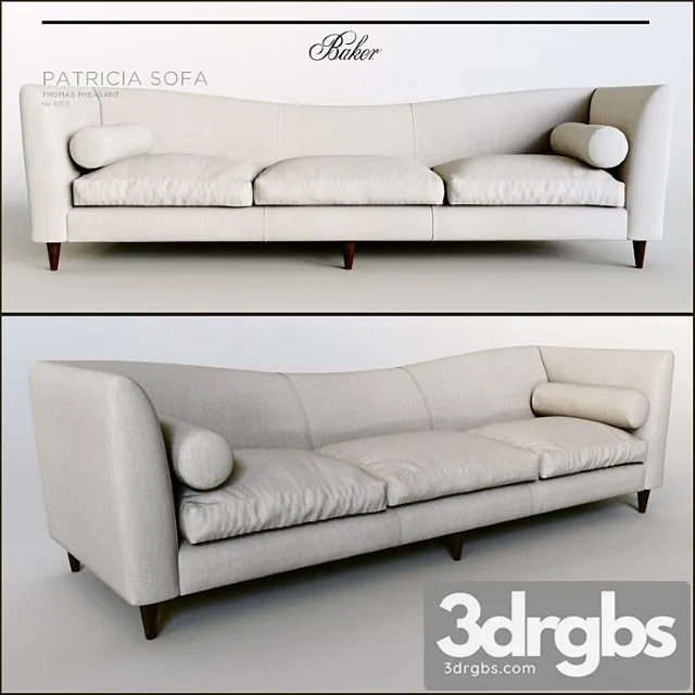 Patricia Sofa By Baker Furniture 3D Model Free