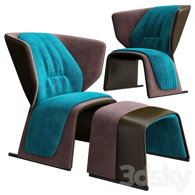 Patricia Urquiola armchair 3D Model