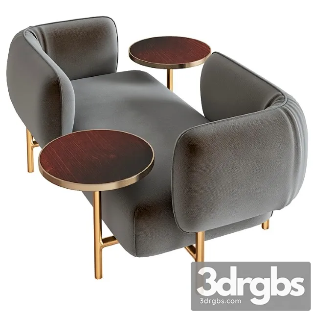 Patricia urquiola upholsters modular sofa 2 3D Model Free