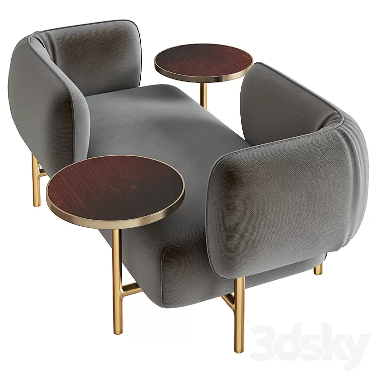Patricia Urquiola upholsters modular sofa 3D Model