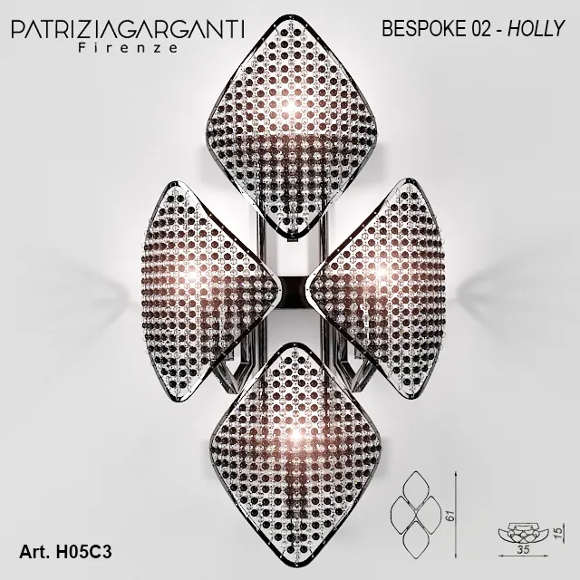 Patrizia Garganti 02 BRSPOKE Holly wall lamp 3D Model