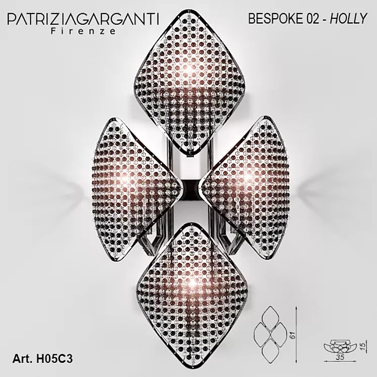 Patrizia Garganti 02 BRSPOKE Holly wall lamp 3D Model