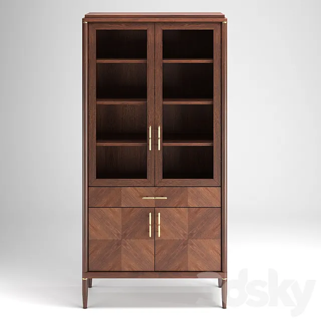 Pattern Showcase with 2 glass facades 3D Model