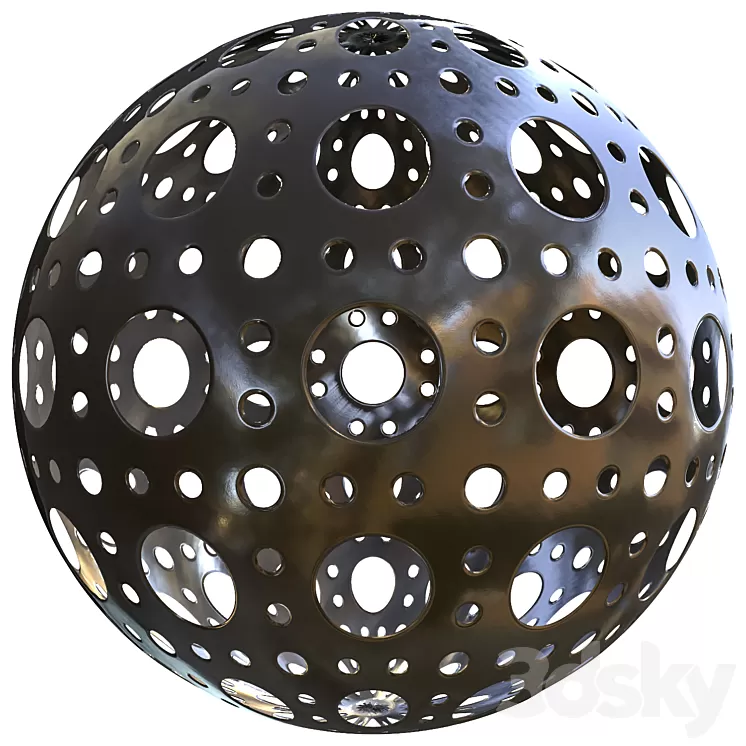 Patterned Metal (Aluminum 15) 3D Model