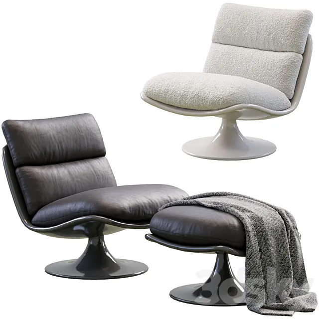 Pattie Armchair By Minotti 3D Model
