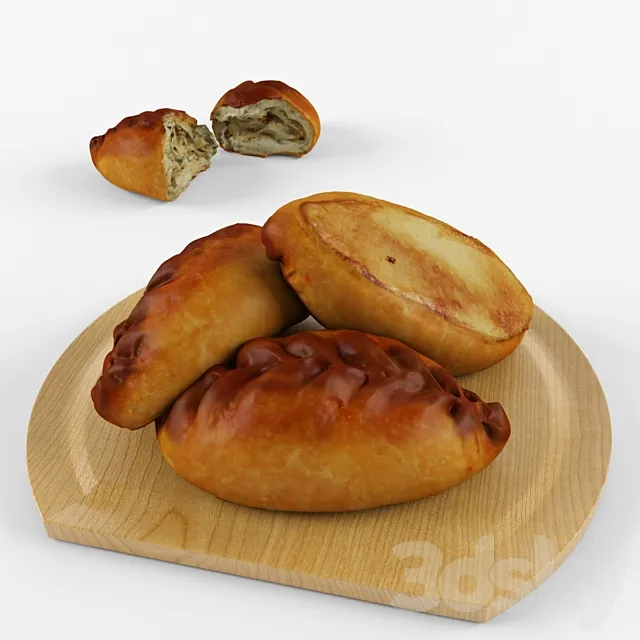 Patty with cabbage 3D Model