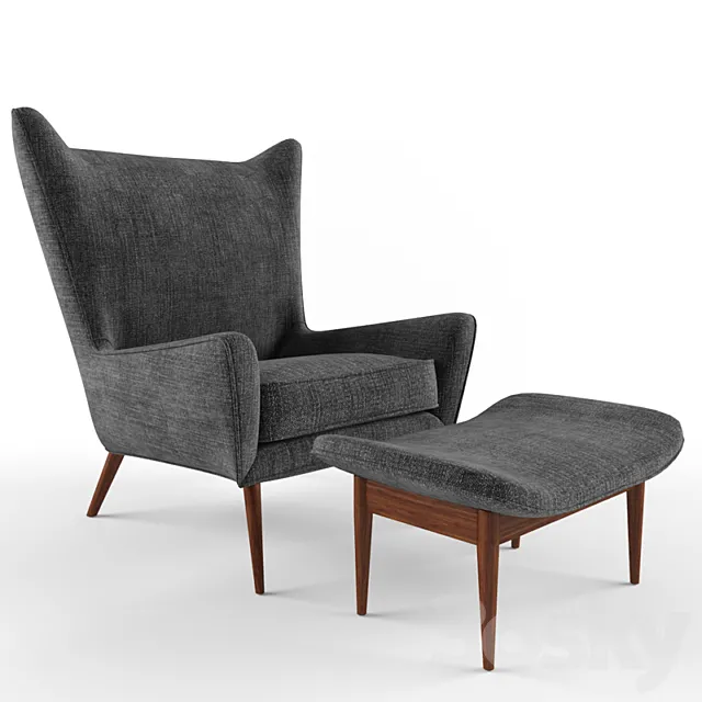 paul McCobb wing chair 3D Model