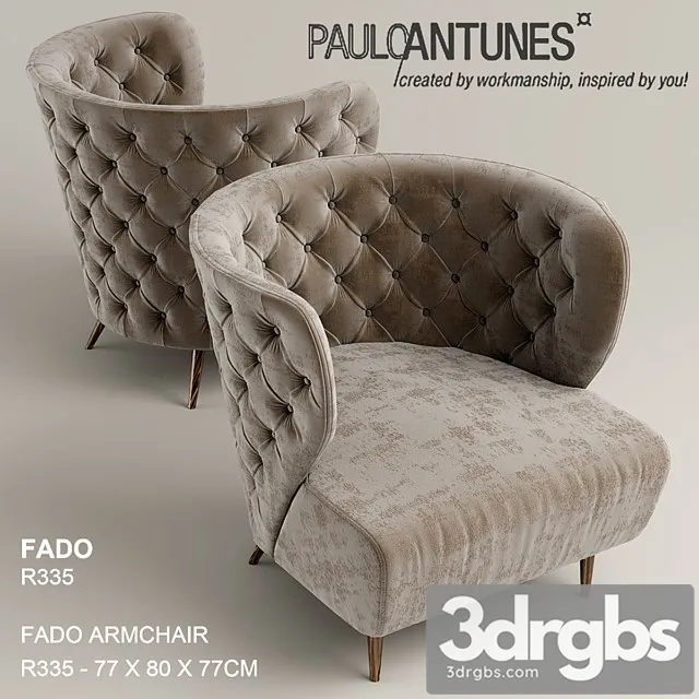 Pauloantunes Fado R335 Armchair 3D Model Free