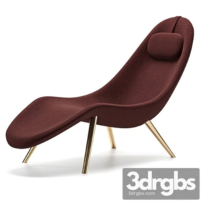 Pause chaise lounge 3D Model Free