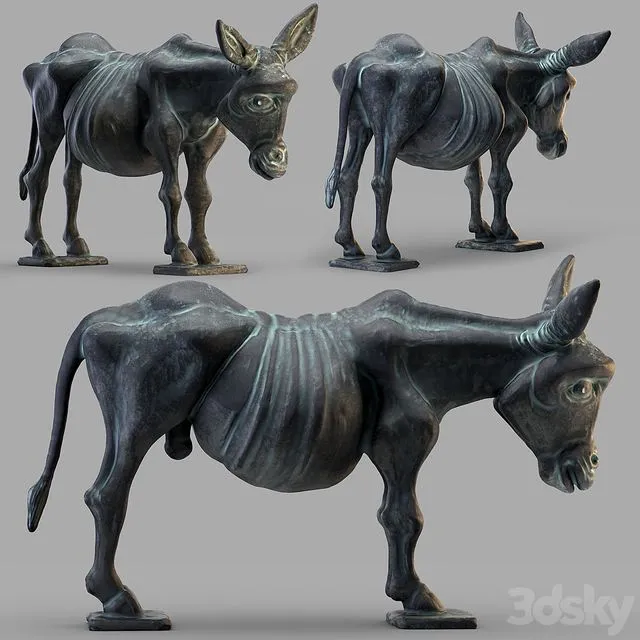 Pavel Quoytcheff Donkey 2006 3D Model