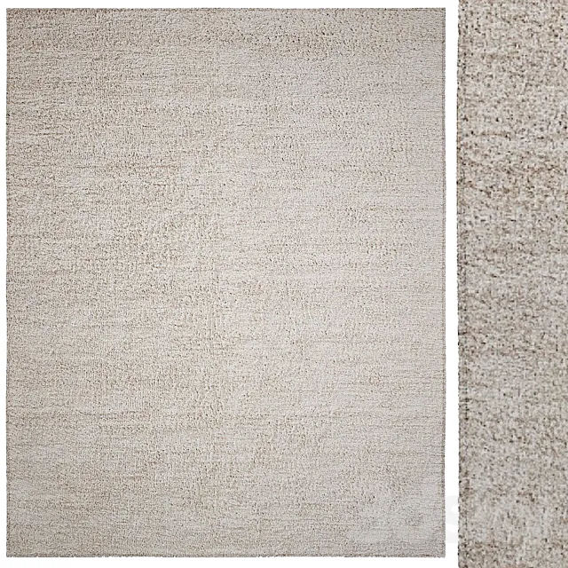 Pavia Handwoven Nepali Lambswool Shag Rug 3DModel