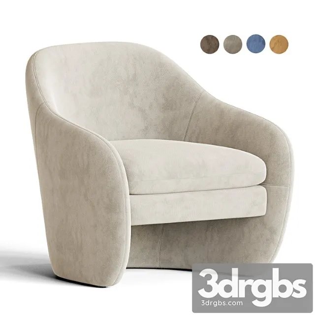 Pavia Lounge Chair Cb2 3D Model Free