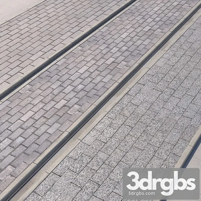 Paving 3 Variants of Pavement with Road Set 4 Free Download