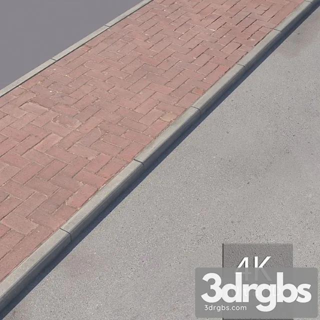 Paving Sidewalk 5 3D Model Free