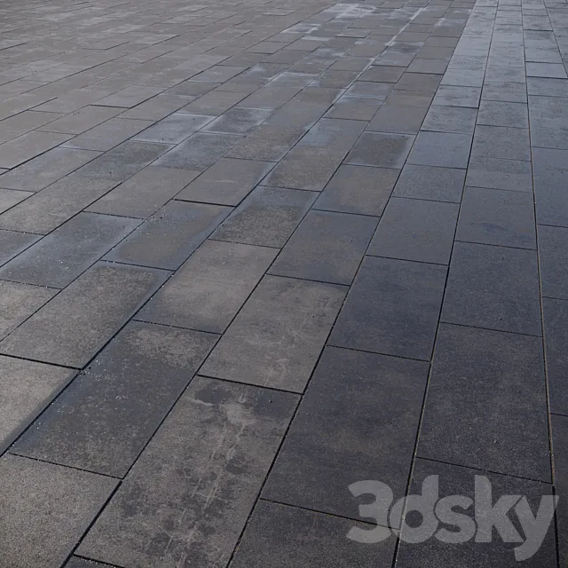 Paving slabs 600x300 mm 3DModel