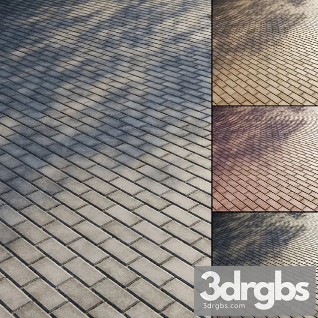 Paving Slabs Type 3D Model Free