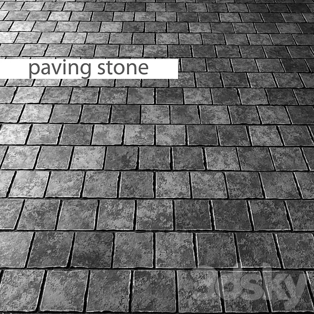 paving stone slate stone stone wall wild stone panel loft decor 3D Model