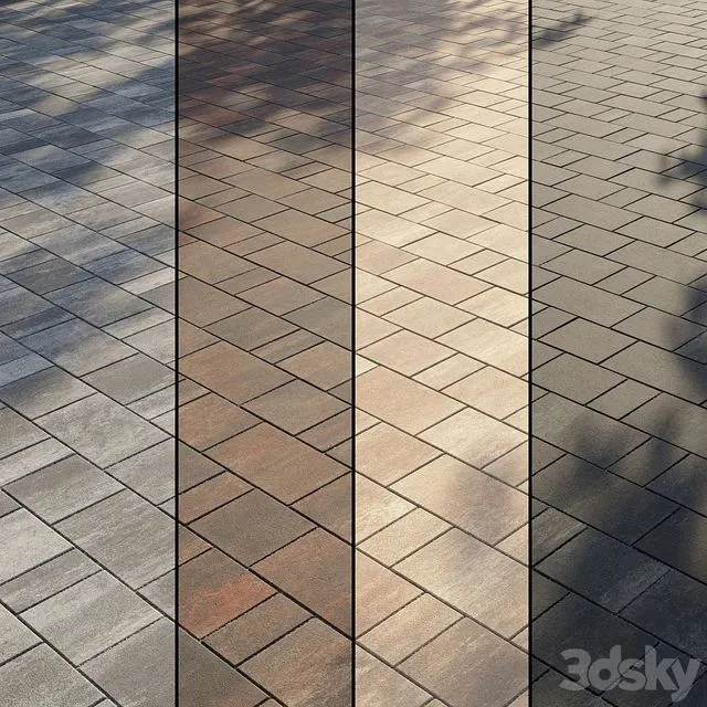 Paving Type 2 Set 1 3D Model