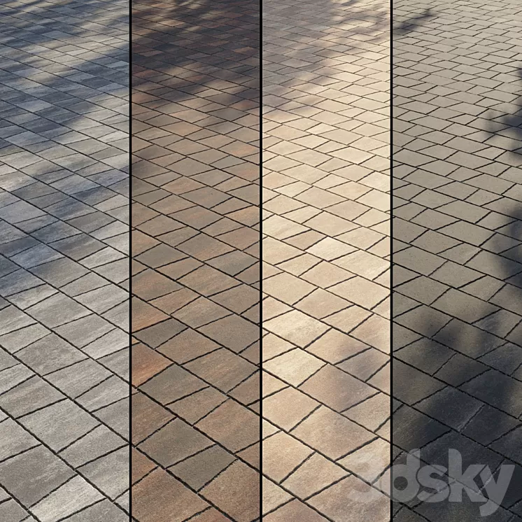Paving Type 2 Set 12 3D Model