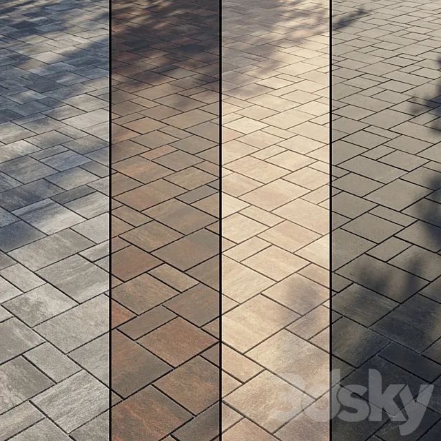 Paving Type 2 Set 2 3DModel