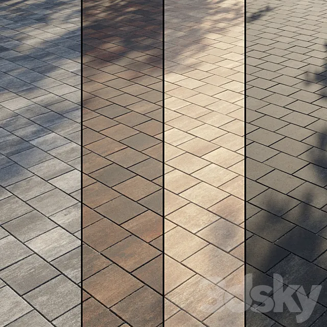 Paving Type 2 Set 7 3D Model